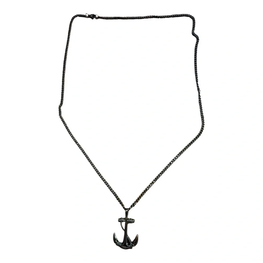 Haquil Ship's‎ Anchor Men's Necklace nwot